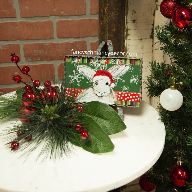 Holiday Snow Bunny Print by The Round Top Collection C20141