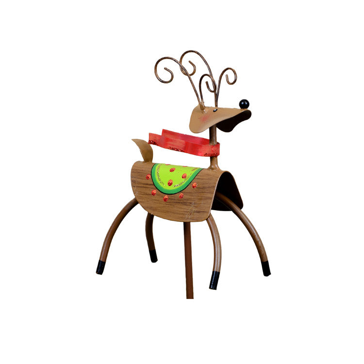 C9025 Red Scarf Reindeer The Round Top Collection FancySchmancyDecor