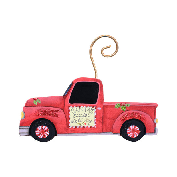 C9078 Cowboy Truck Ornament - The Round Top Collection - FancySchmancyDecor