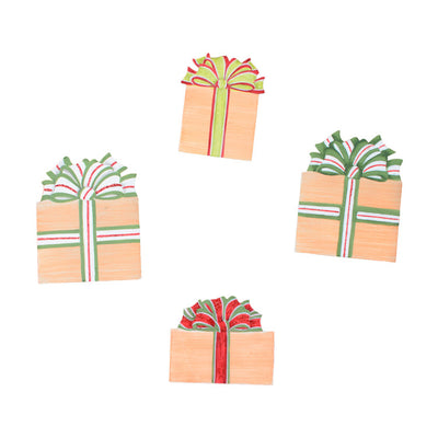 C9079 Burlap Packages Magnets- Asst. 4 by The Round Top Collection - FancySchmancyDecor