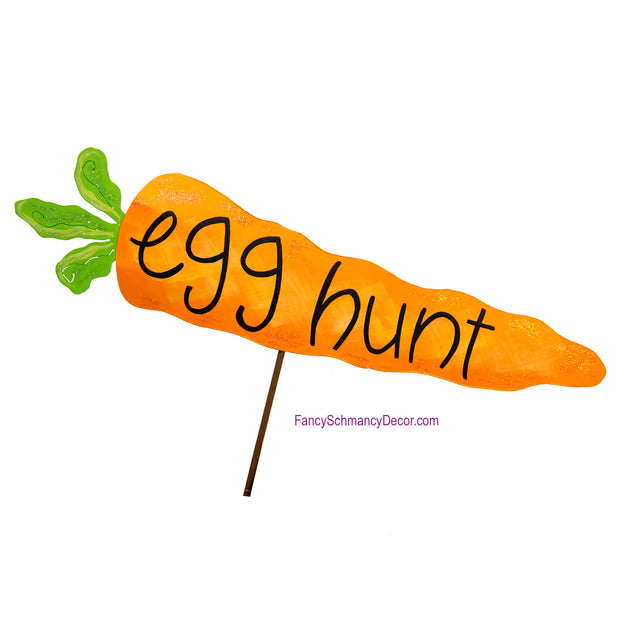 "Egg Hunt" Carrot Stake  by The Round Top Collection E18036