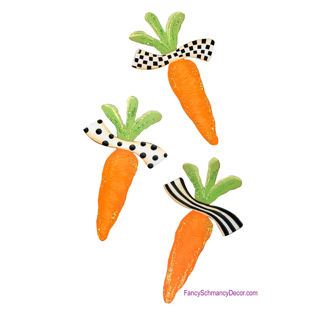 Elegant Carrot Magnets - Asst. 3 by The Round Top Collection E18041