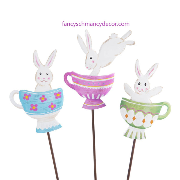 Tea Party Bunnies by The Round Top Collection Assorted Set of 3