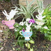 Tea Party Bunnies by The Round Top Collection Assorted Set of 3