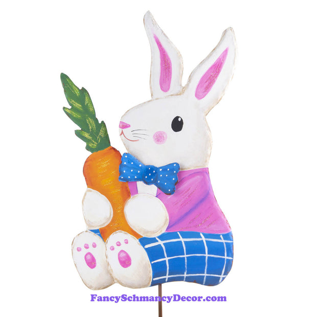 Dapper Bunny with Carrot by The Round Top Collection