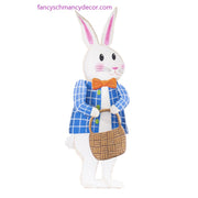 Dapper Bunny with Basket by The Round Top Collection