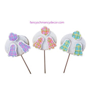 Plaid Bunny Bottoms by The Round Top Collection Assorted Set of 3