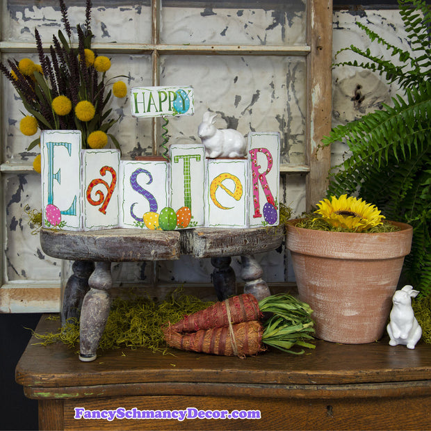 Reversible Easter/Spring Accordion Sign by The Round Top Collection