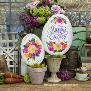 Floral Eggs by The Round Top Collection Assorted Set of 2
