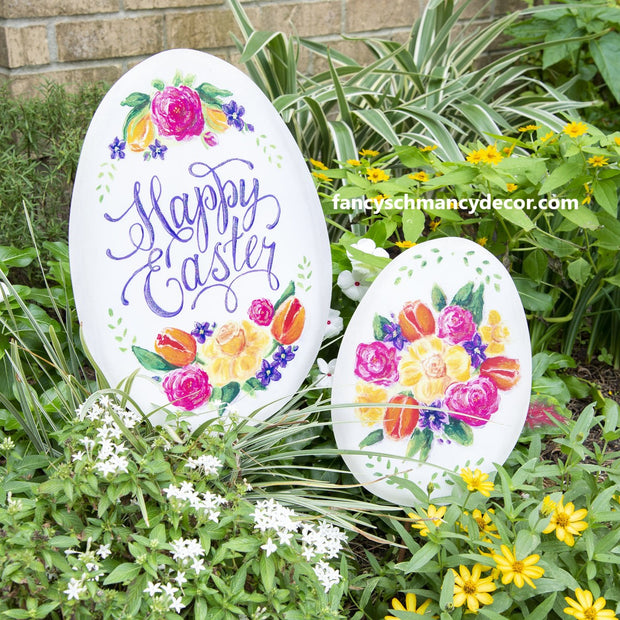 Floral Eggs by The Round Top Collection Assorted Set of 2