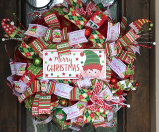 Elf Christmas Wreath