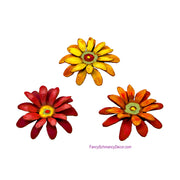 Chrysanthemum Magnet Assorted Set of 3 The Round Top Collection F18020