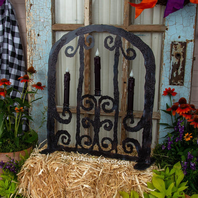 Spooky Gate Candelabra by The Round Top Collection