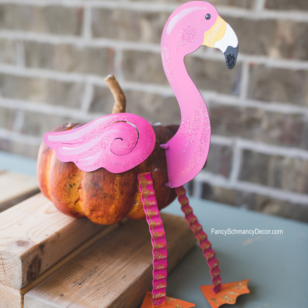 Flamingo Pumpkin Parts 5 Pieces by The Round Top Collection F18076