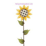 Small Buffalo Check Sunflower by The Round Top Collection