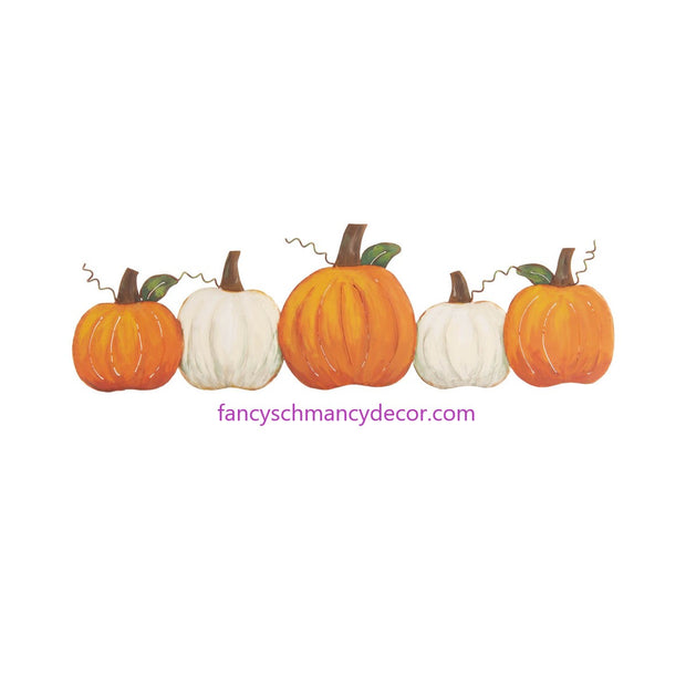 Pumpkins in a Row by The Round Top Collection F20000