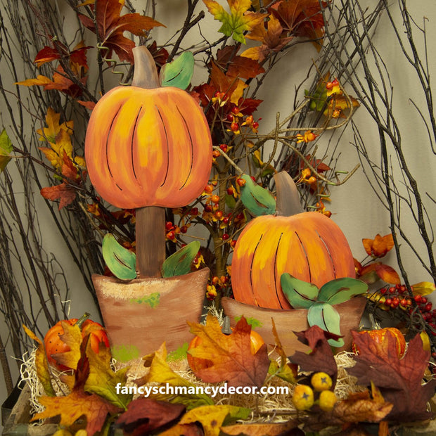 Potted Pumpkins by The Round Top Collection F20003