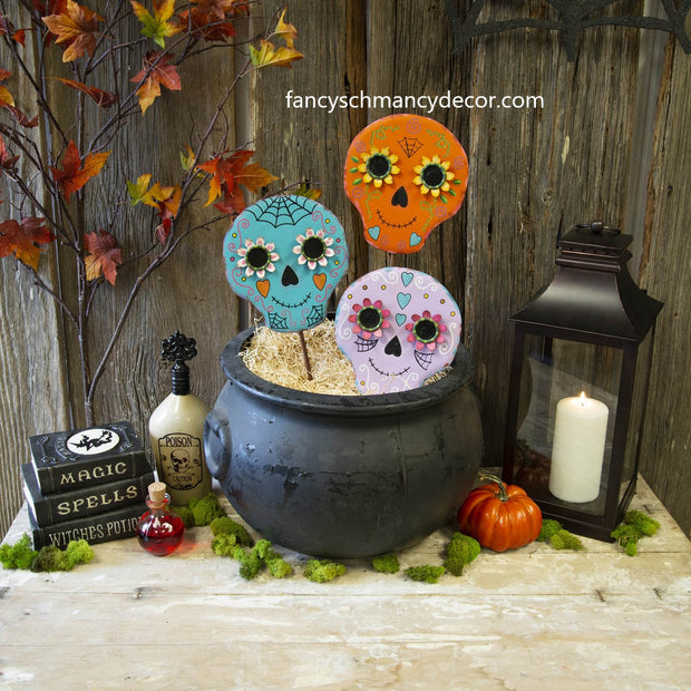 Day of the Dead Skulls by The Round Top Collection