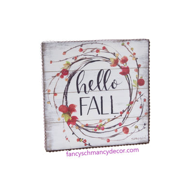 "Hello Fall" Wreath Print by The Round Top Collection
