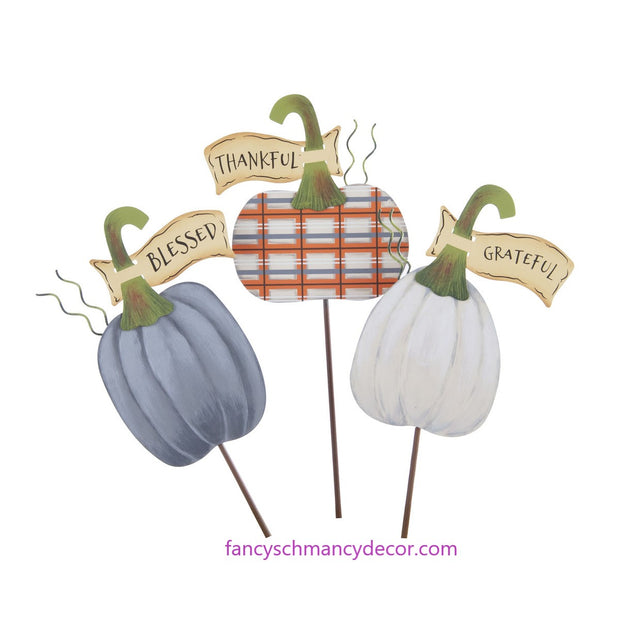 Pumpkin Variety with Banners by The Round Top Collection F20103