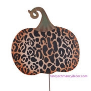 Large Wild Side Leopard Pumpkin by The Round Top Collection