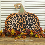 Large Wild Side Leopard Pumpkin by The Round Top Collection