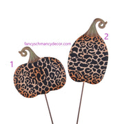 Small Wild Side Leopard Pumpkins by The Round Top Collection