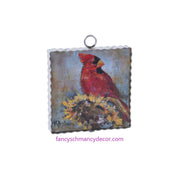 Mini Rozie Cardinal Print by The Round Top Collection F20117