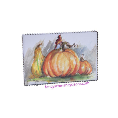 Pumpkin Patch Cardinal Print by The Round Top Collection F20123