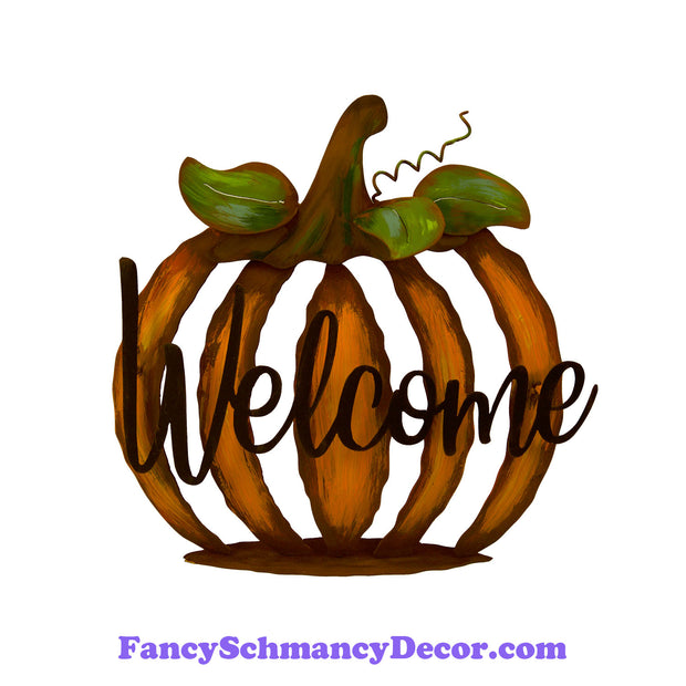 Cut-out Welcome Pumpkin by The Round Top Collection F19004