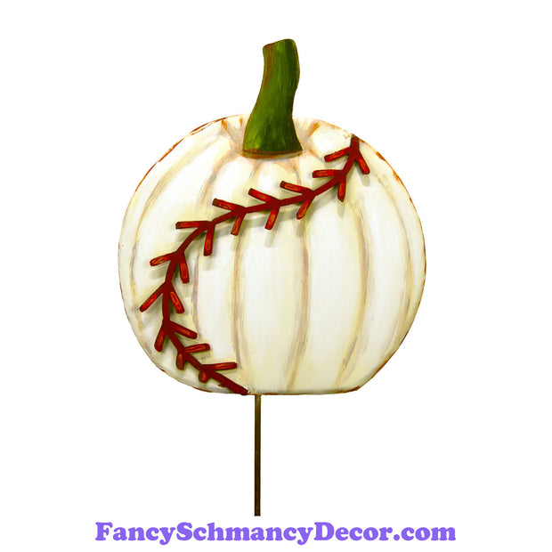 Baseball Pumpkin Stake by The Round Top Collection F19022