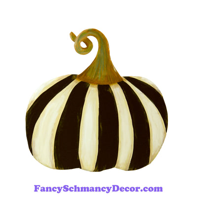 Black And White Striped Pumpkin Short by The Round Top Collection F19027
