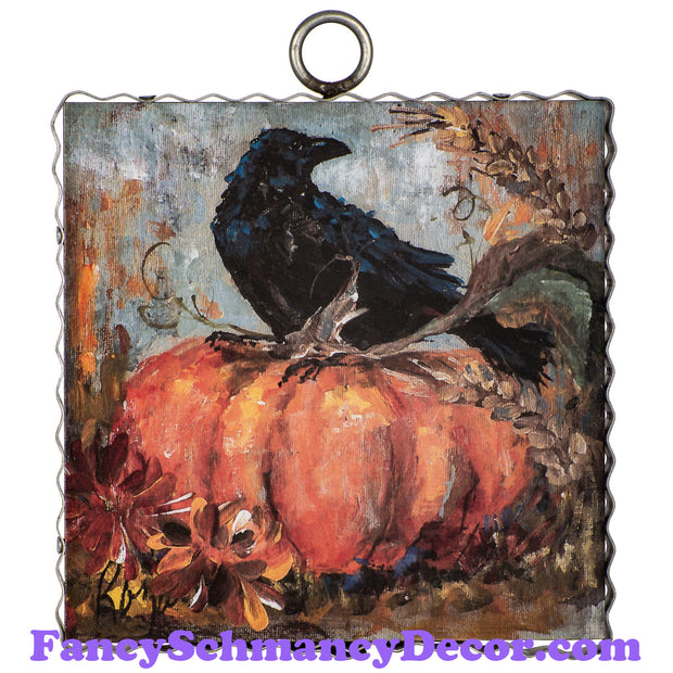 Rozie Pumpkin and Crow by The Round Top Collection F19123