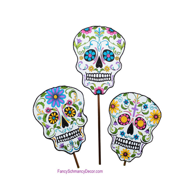 Day of The Dead Skulls The Round Top Collection F9052