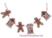 Gingerbread Garland by Raz Imports