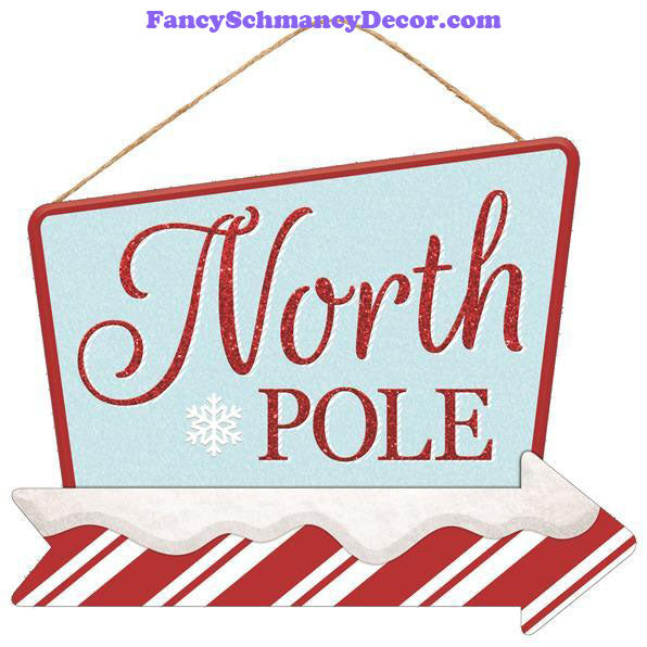 12.5 "L X 10" H North Pole Sign