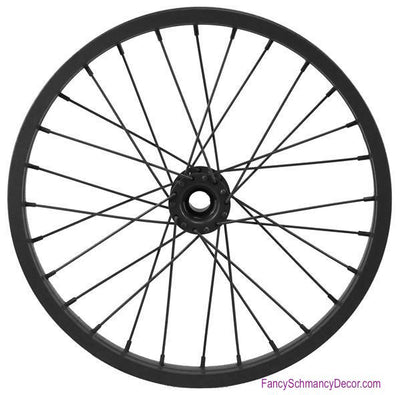 16.5" Decorative Bicycle Black Rim