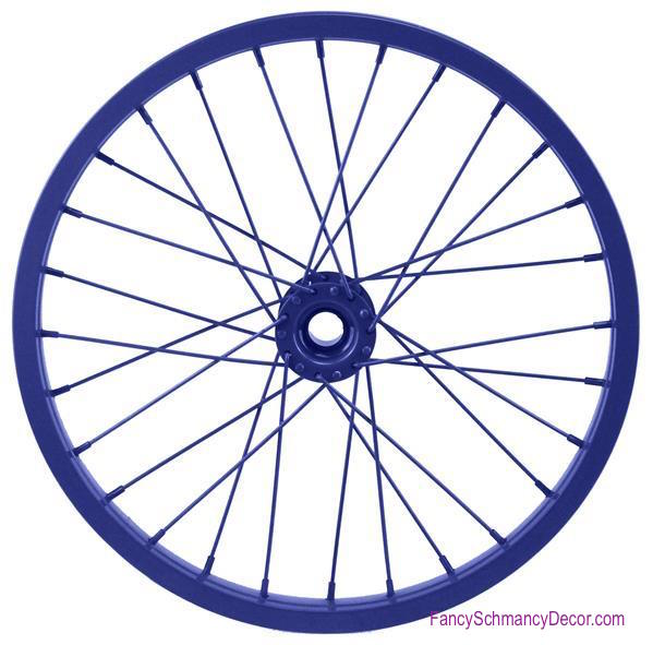 16.5" Decorative Bicycle Blue Rim –