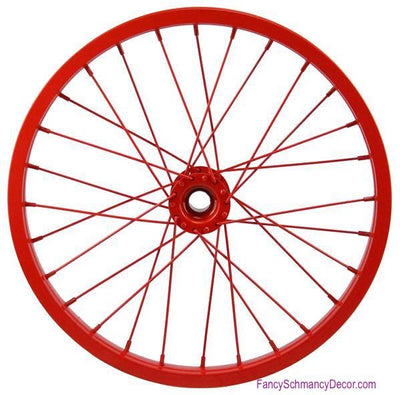 16.5" Decorative Bicycle Red Rim
