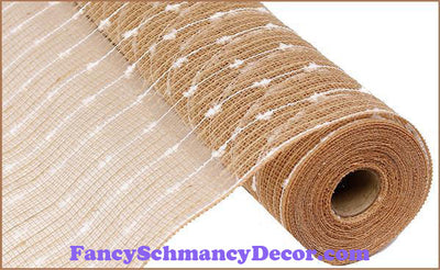 21" X 10 yd Cotton Ball/Poly/Jute Mesh
