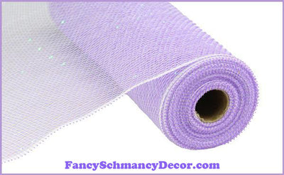21" X 10 yd Lavender Irid Foil Deco Mesh