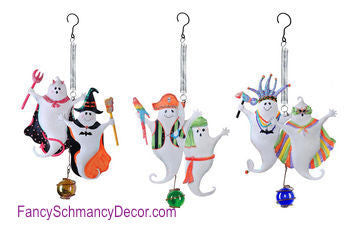Kathy Hatch Halloween Costume Party Ghost Bouncy - FancySchmancyDecor