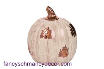 Copper Scatter Leaf Pumpkin