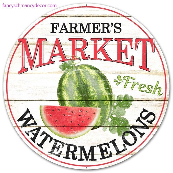 12" Farmer's Market Fresh Watermelon Sign
