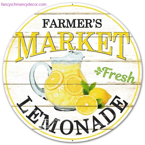 12" Farmer's Market Fresh Lemonade Sign