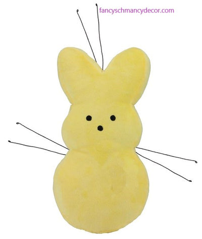 14.75"H Yellow Fabric Bunny