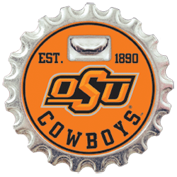 Collegiate Bottle Buster Bottle Opener Magnet Coaster Oklahoma State University - FancySchmancyDecor