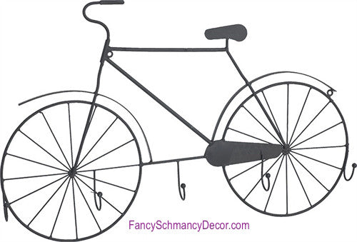 Metal Bicycle Wall Hook - FancySchmancyDecor