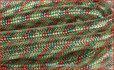 Emerald/Red/Lime/Gold 16mm x 10yd Deco Flex Tubing