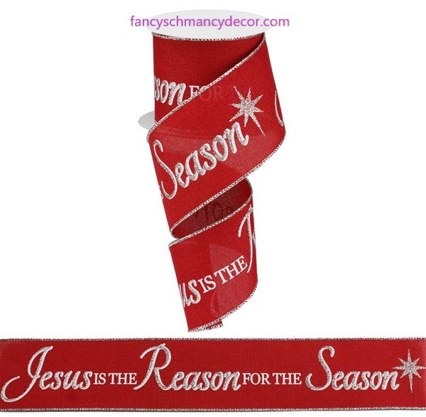 2.5" X 10 Yds Jesus Is The Reason On Royal